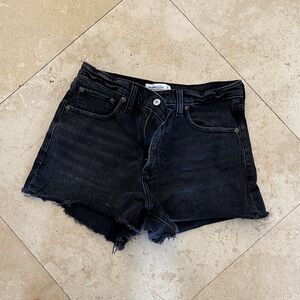 Abercrombie & Fitch Black Jean Shorts